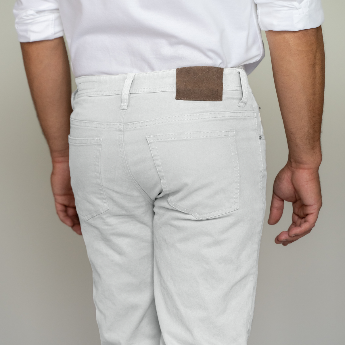 Italian 5-Pocket Pants - Stone