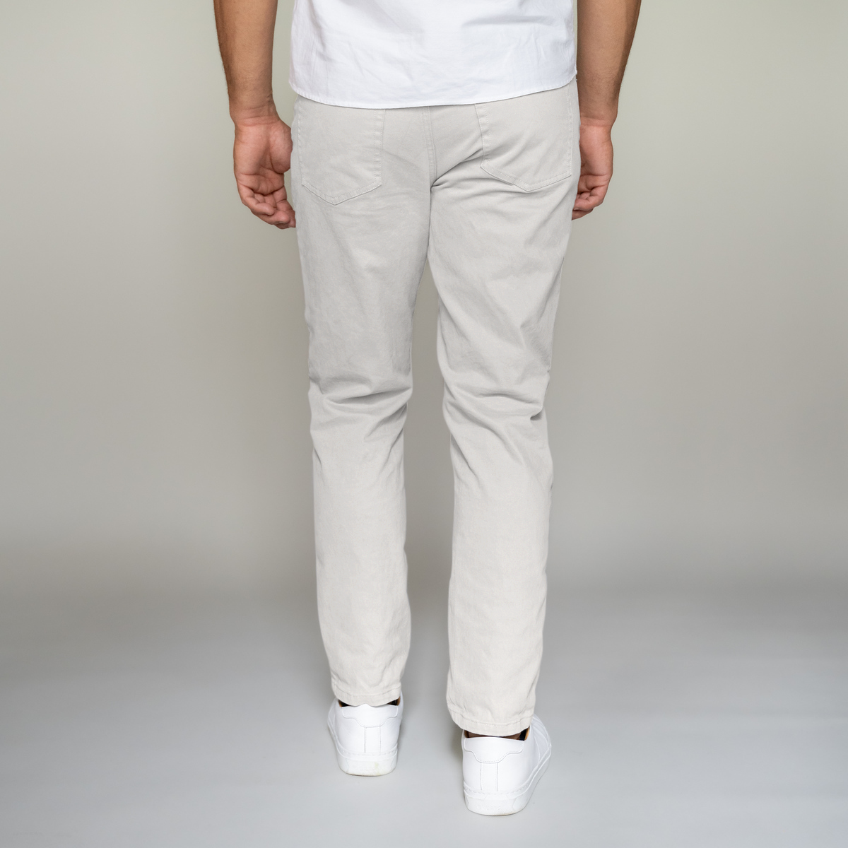 Italian 5-Pocket Pants - Stone