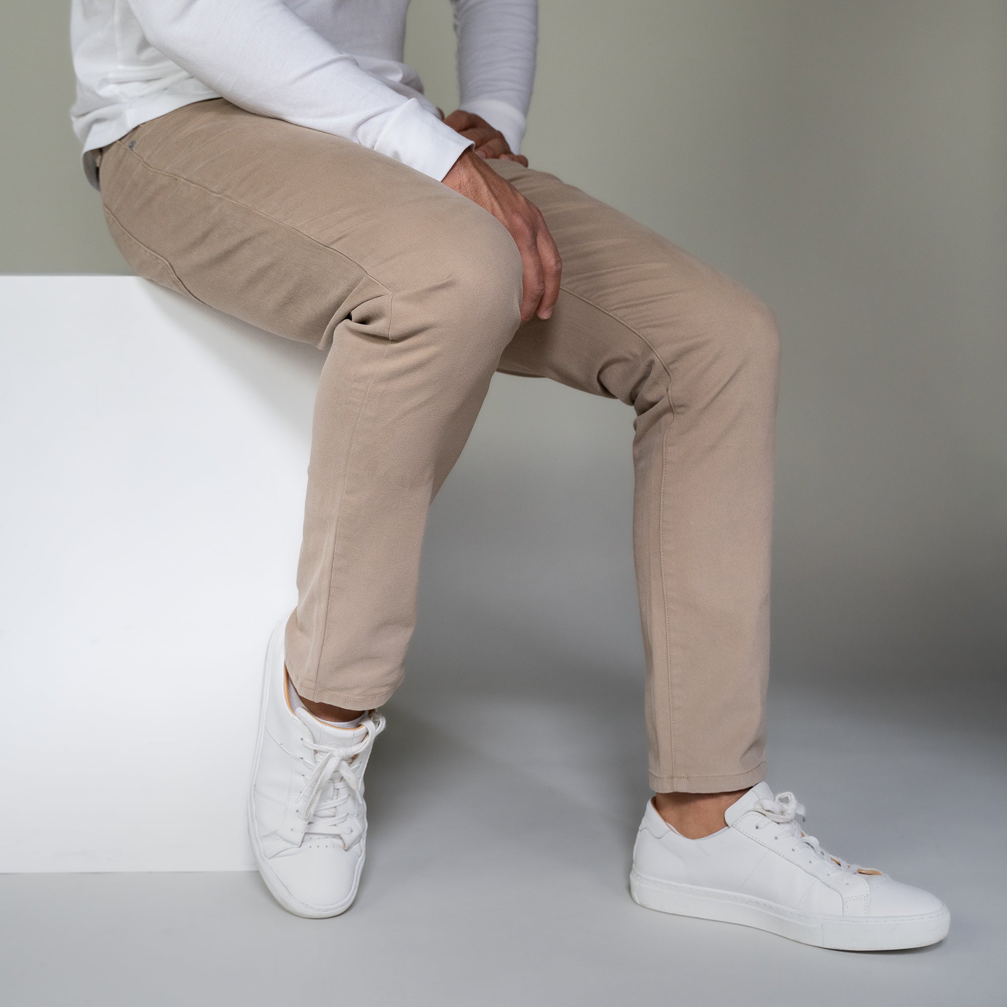 Italian 5-Pocket Pants - Khaki