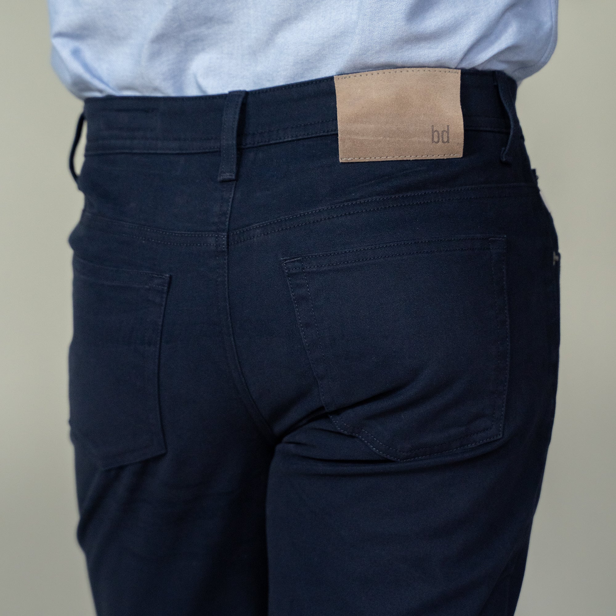Italian 5-Pocket Pants - Navy