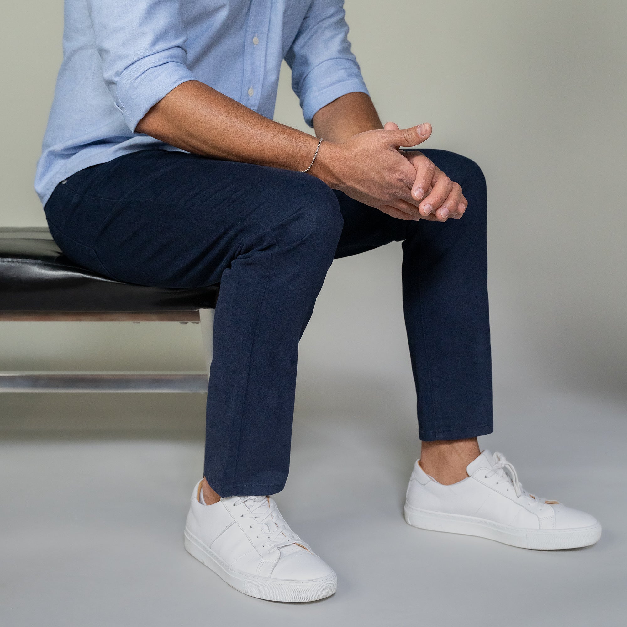 Italian 5-Pocket Pants - Navy