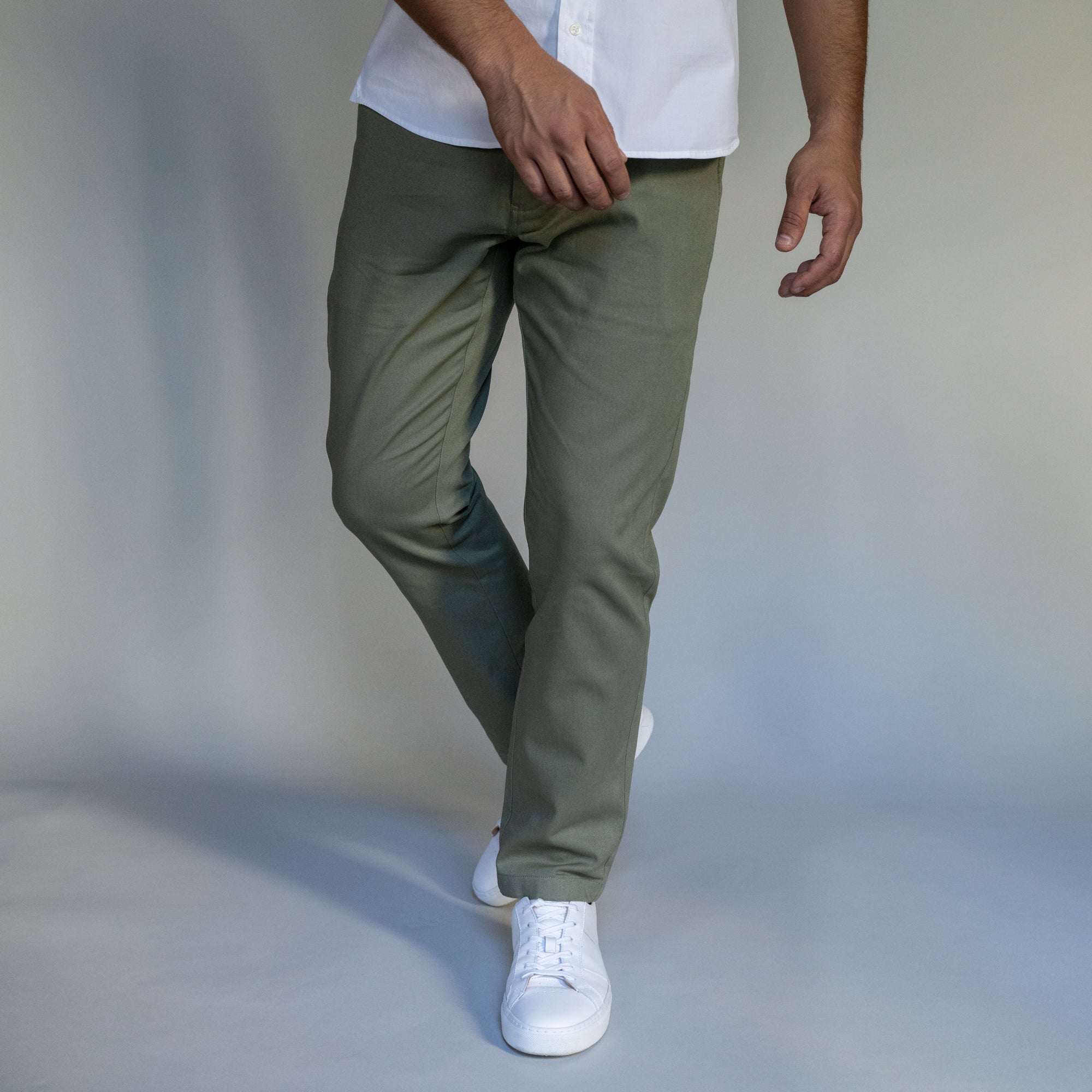 Stretch Chinos Slim Fit - Olive