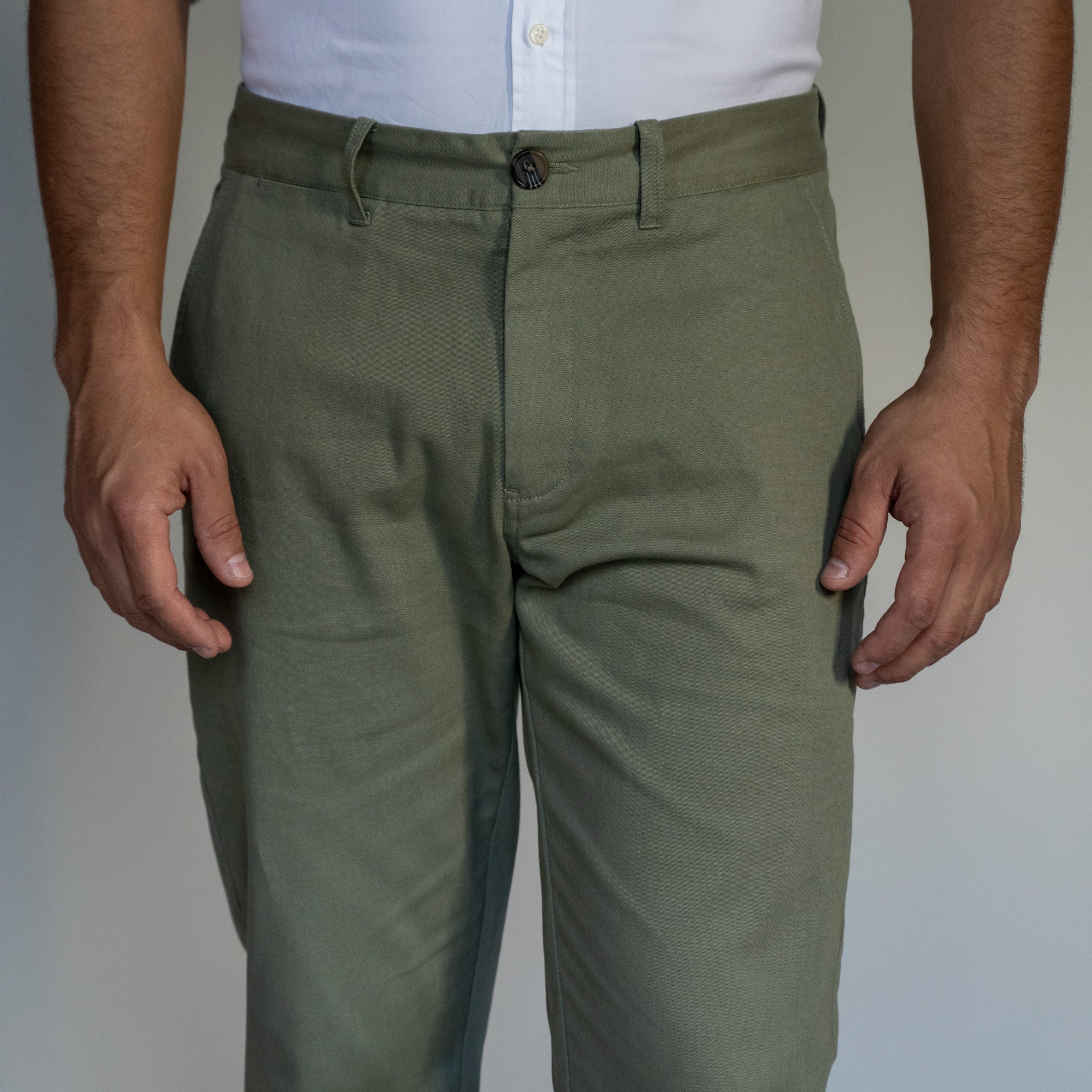 Stretch Chinos Standard Fit - Olive