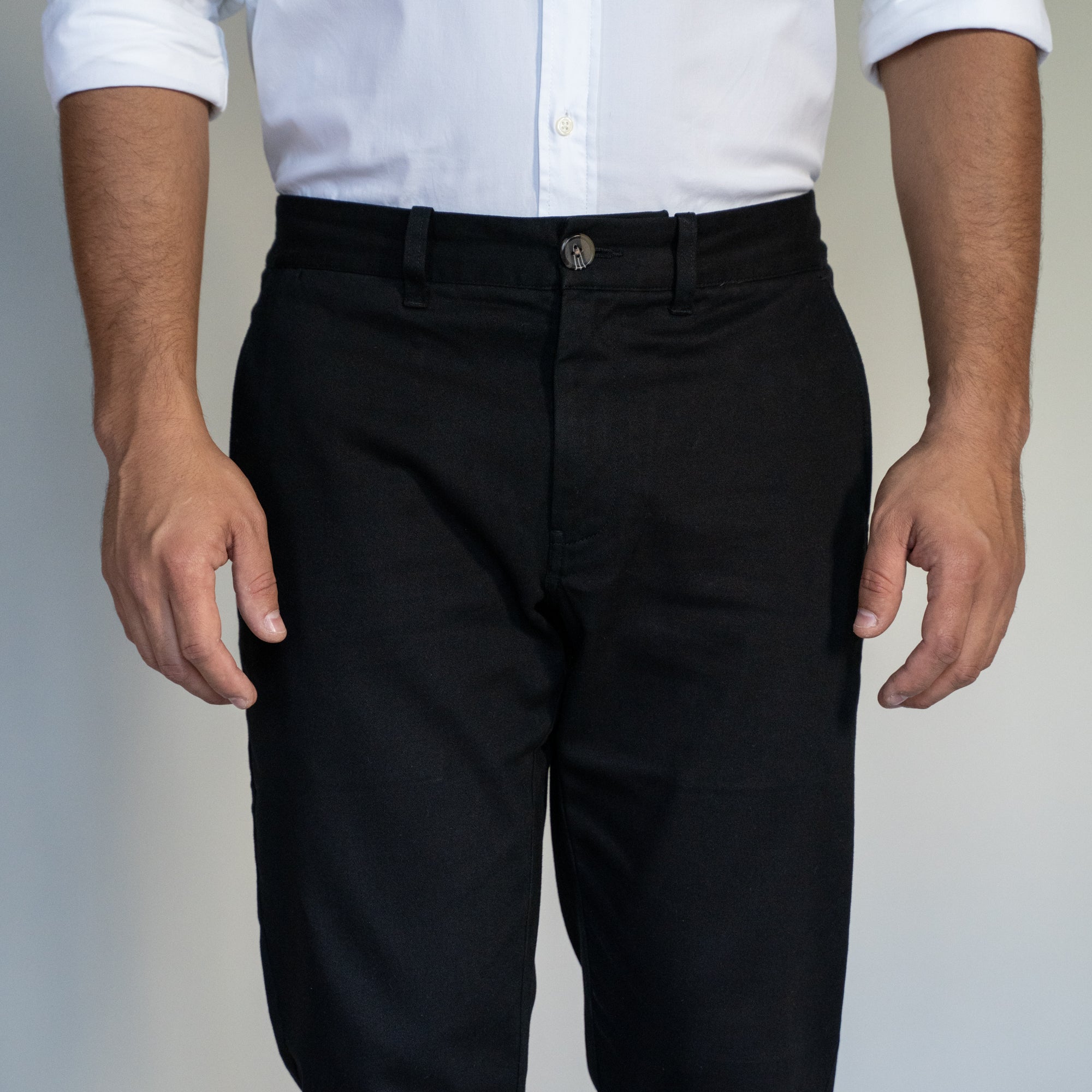 Stretch Chinos Standard Fit - Black