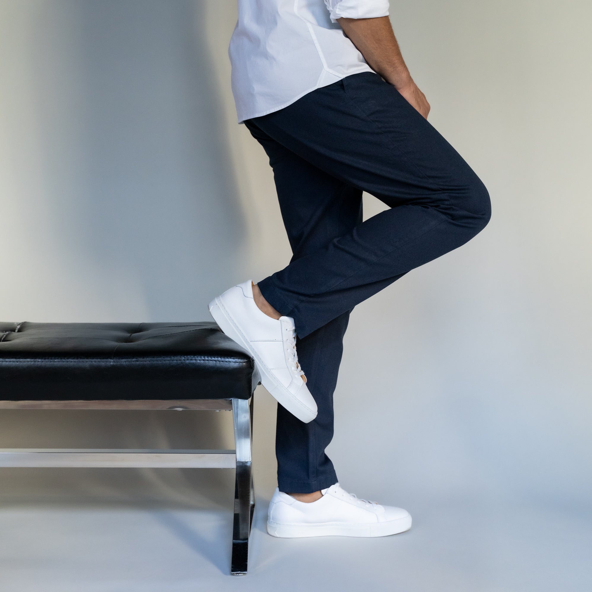 Stretch Chinos Standard Fit - Navy