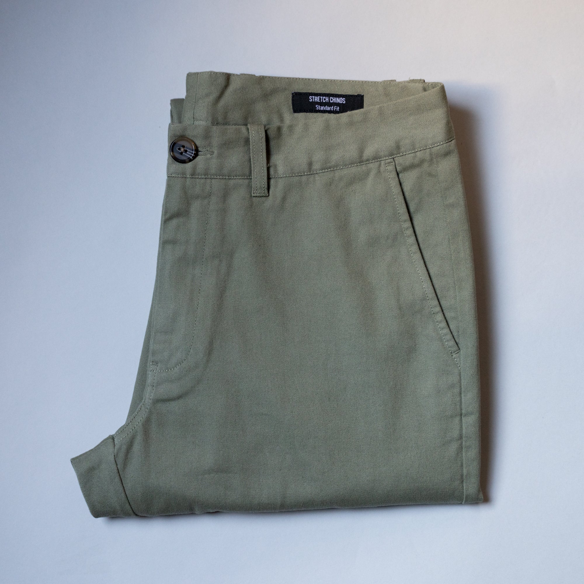 Stretch Chinos Standard Fit - Olive