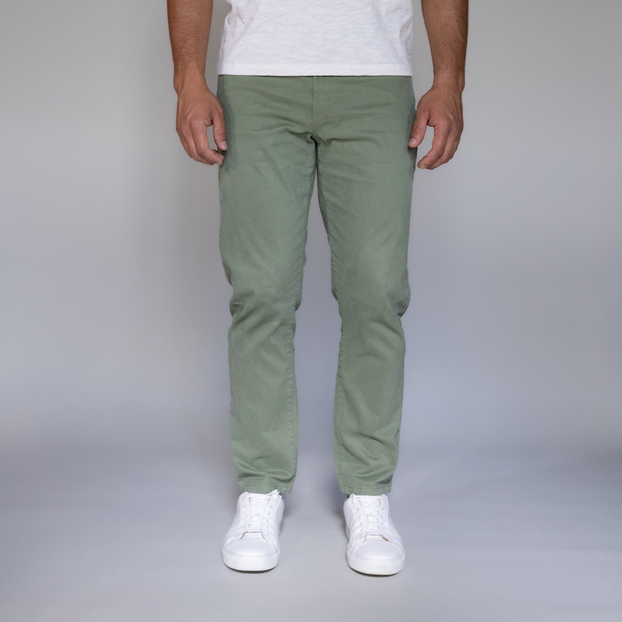 Italian 5-Pocket Pants - Sage