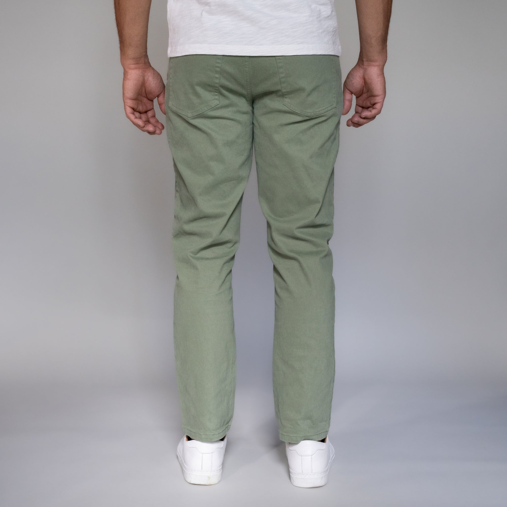 Italian 5-Pocket Pants - Sage