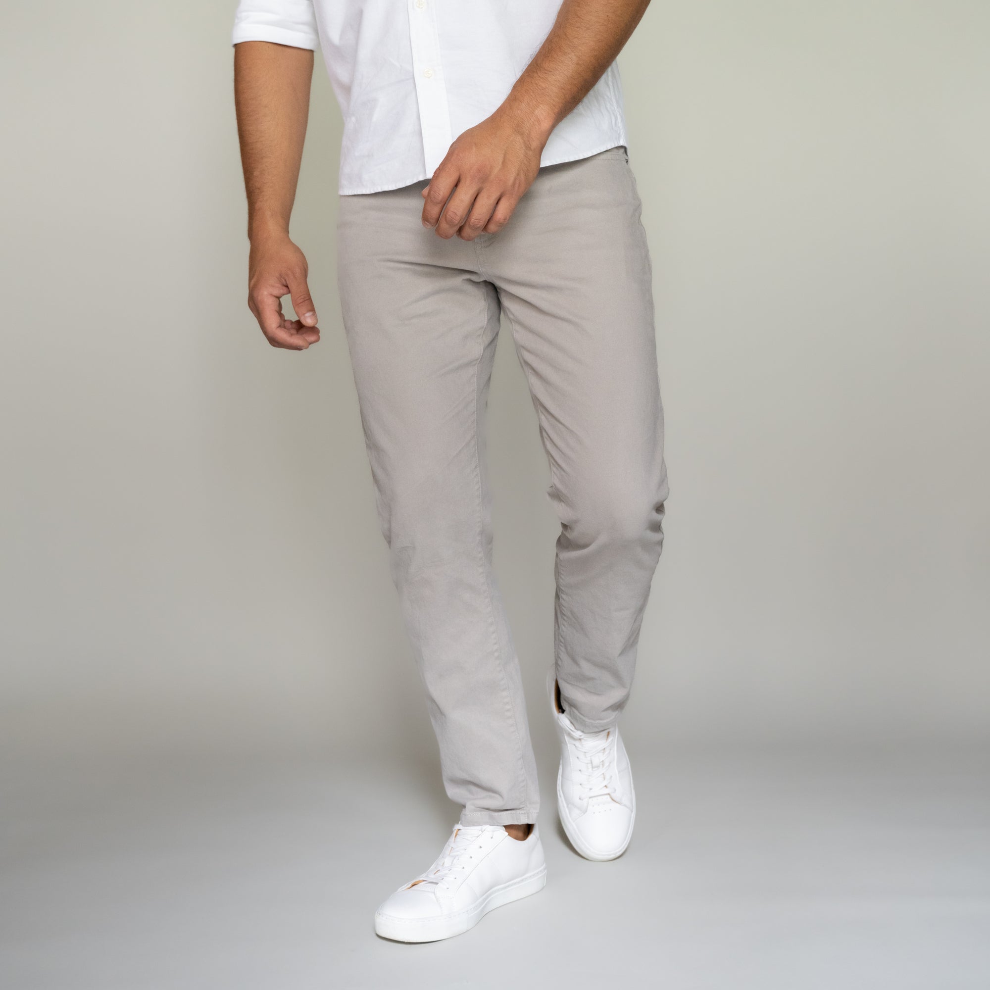 Italian 5-Pocket Pants - Grey