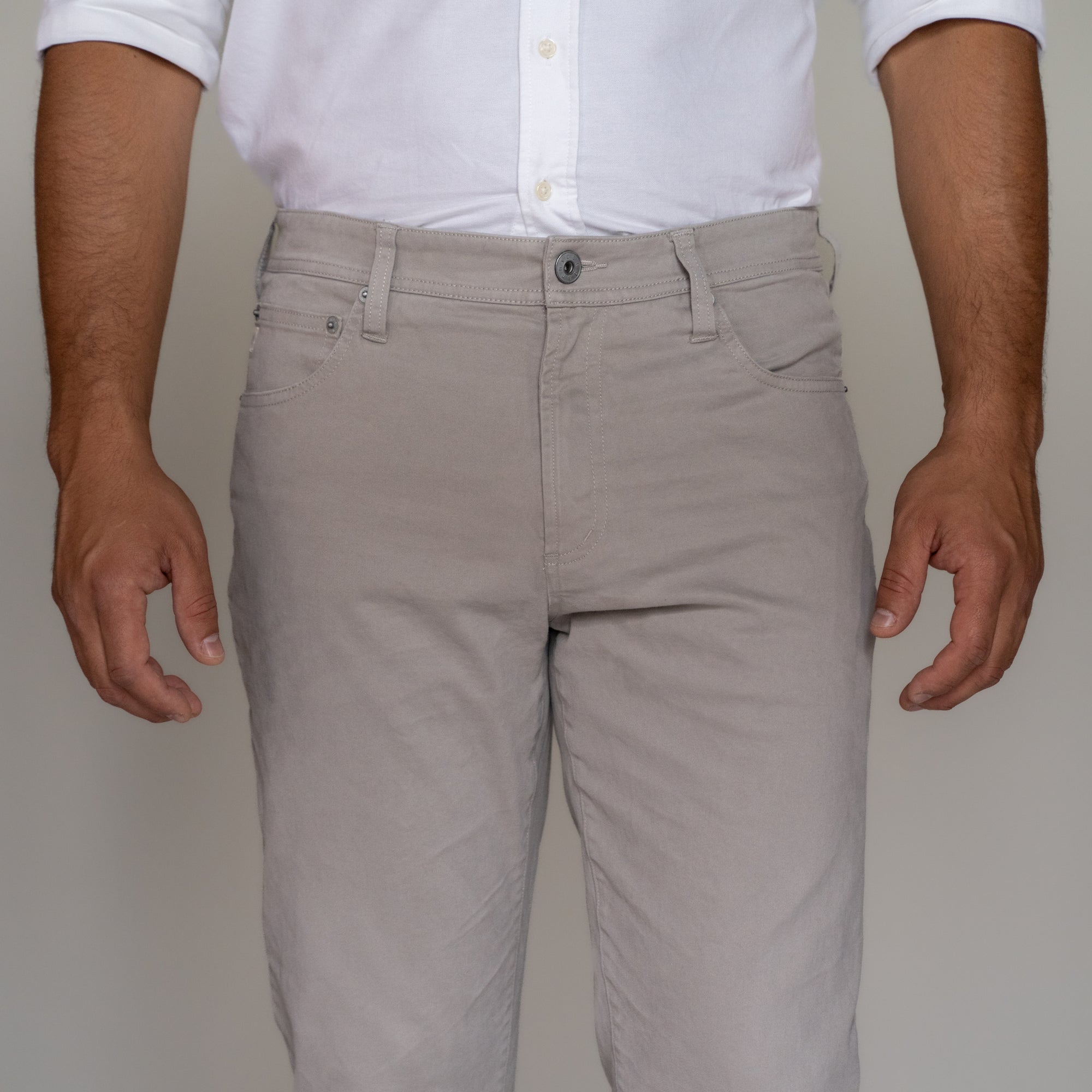 Italian 5-Pocket Pants - Grey