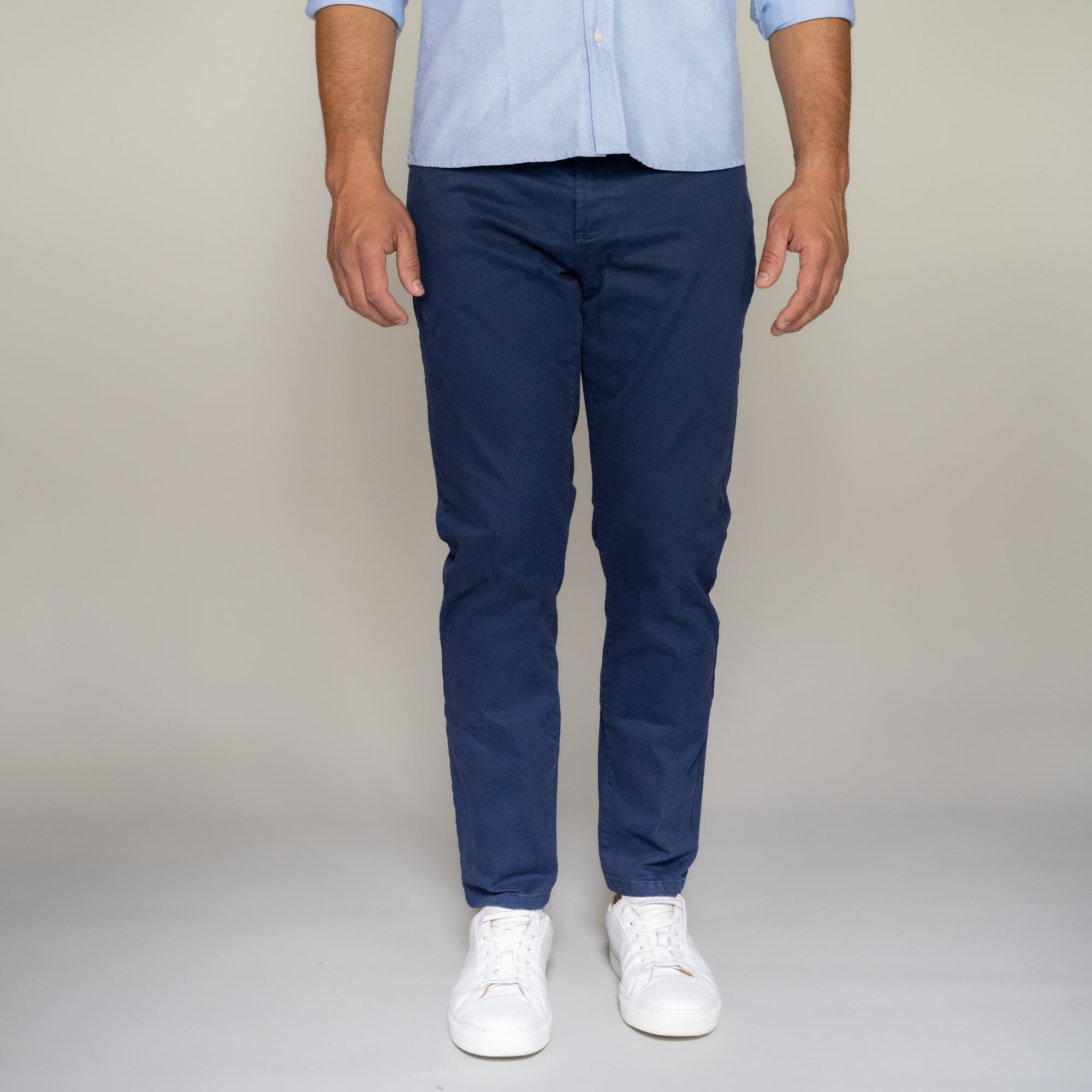 Italian 5-Pocket Pants - Navy