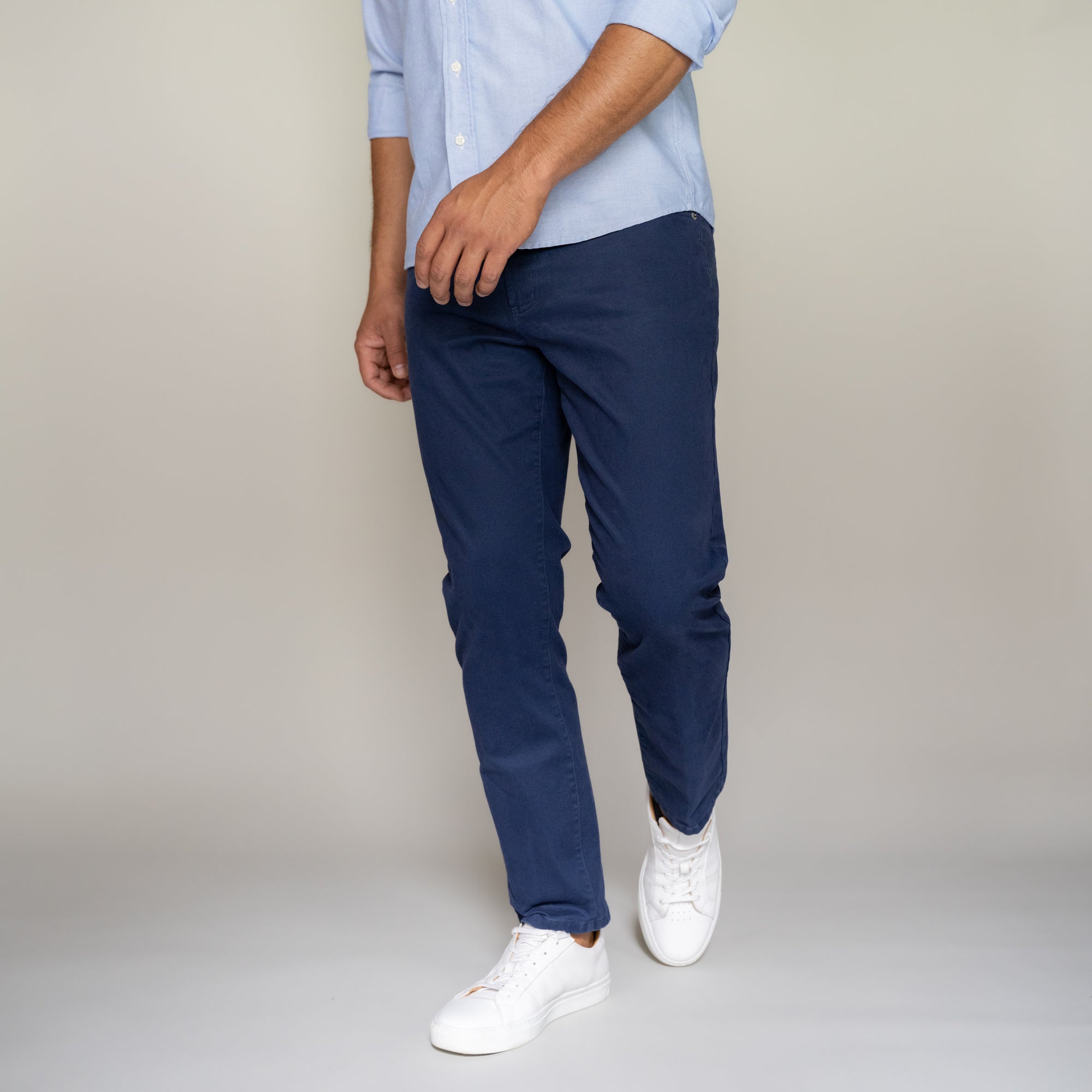 Italian 5-Pocket Pants - Navy