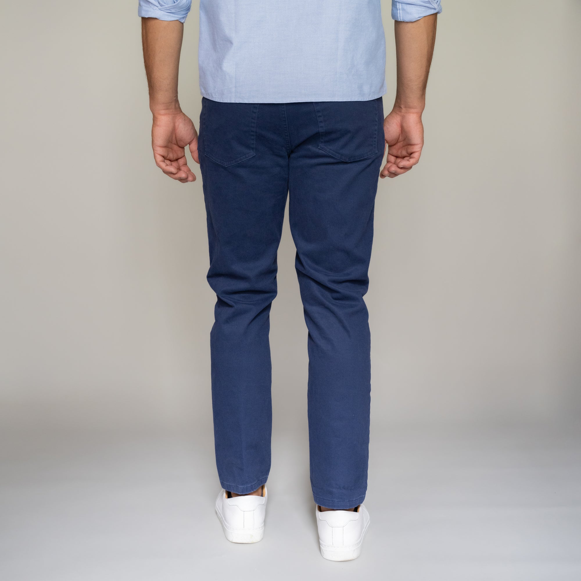 Italian 5-Pocket Pants - Navy