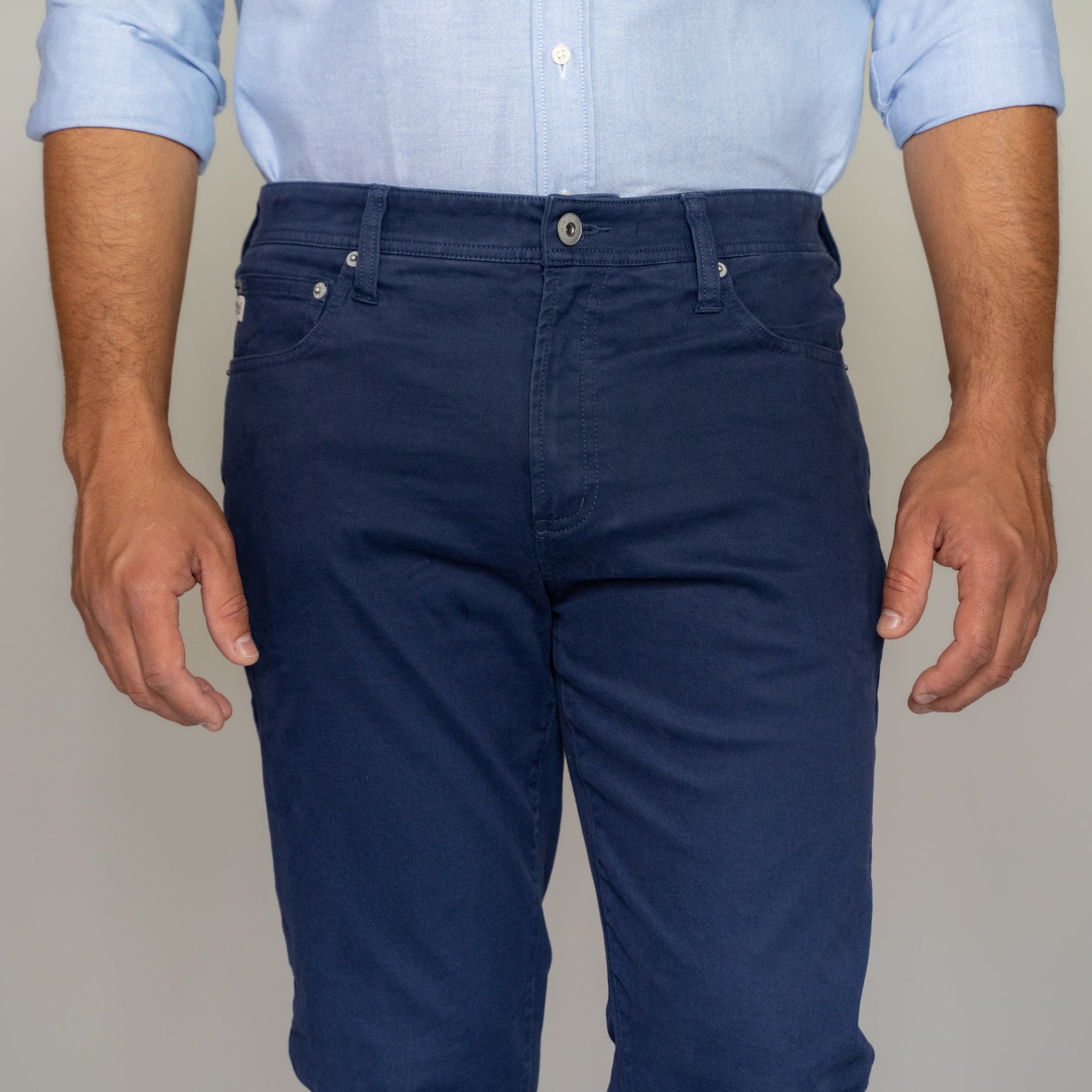 Italian 5-Pocket Pants - Navy