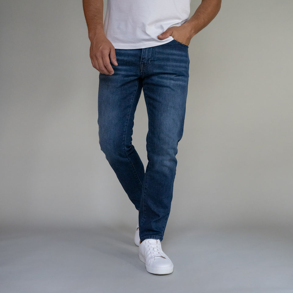 Premium Italian Denim Standard Fit - Dark Vintage Wash