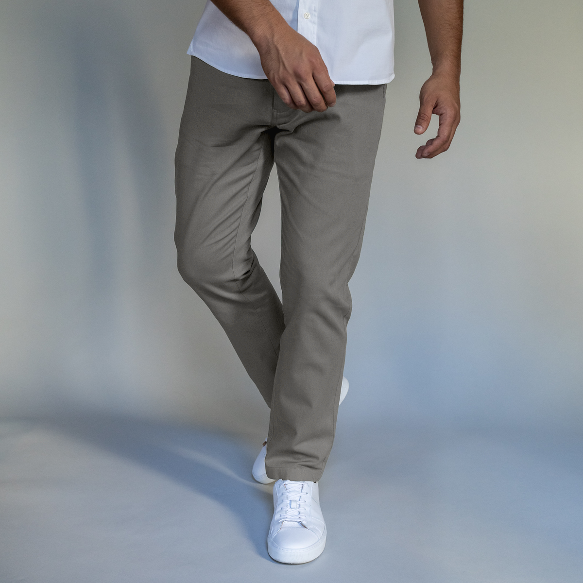 Stretch Chinos Slim Fit - Grey