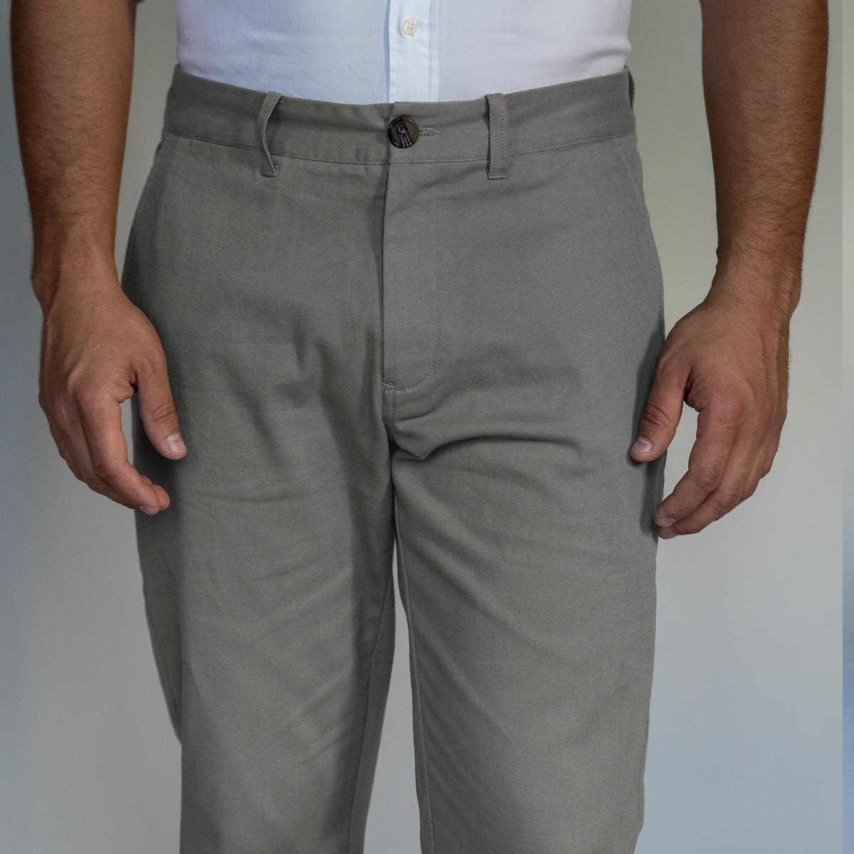 Stretch Chinos Standard Fit - Grey