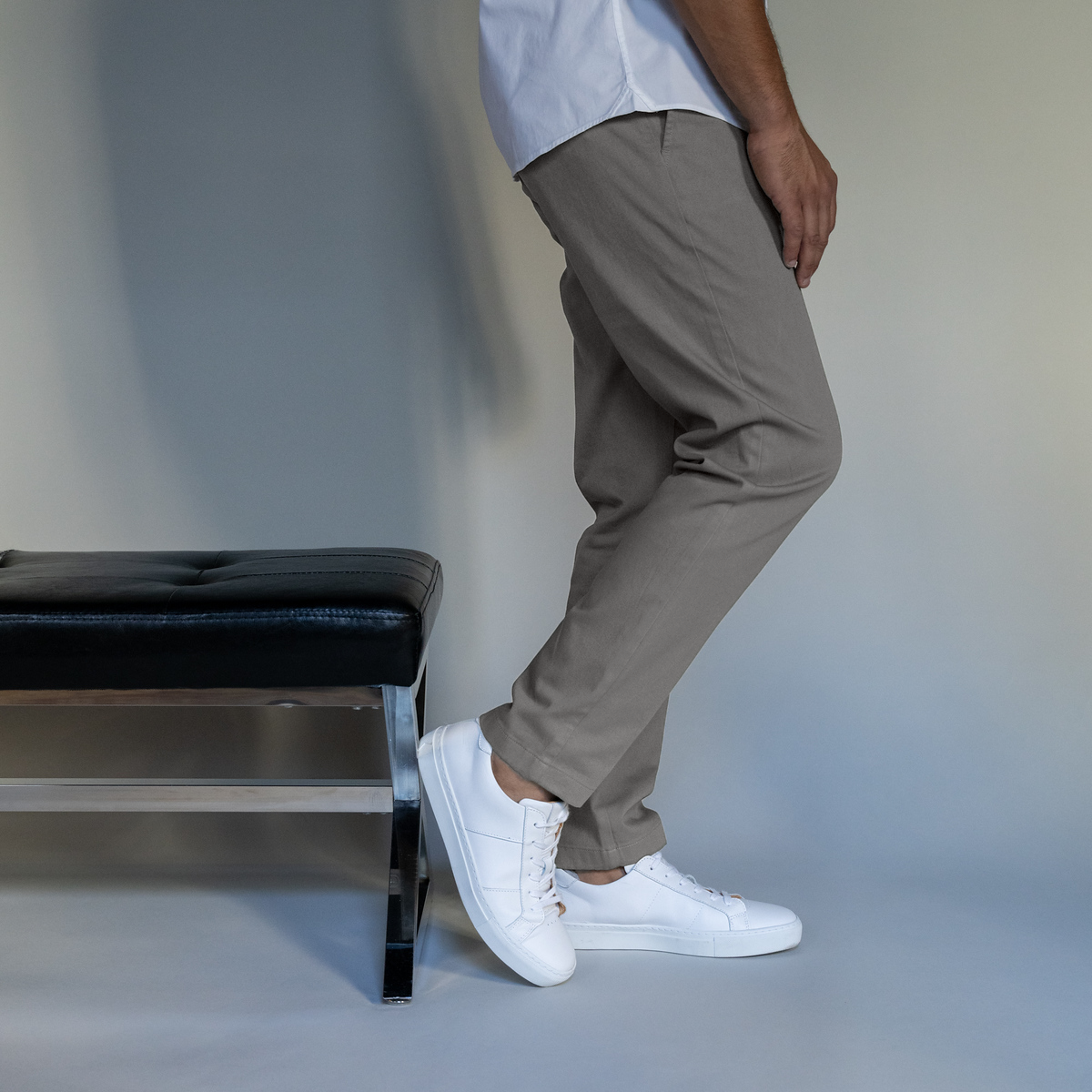 Stretch Chinos Slim Fit - Grey